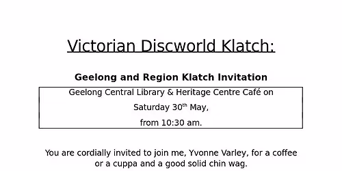 Geelong Region Klatch