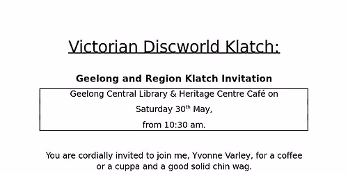 Geelong Region Klatch