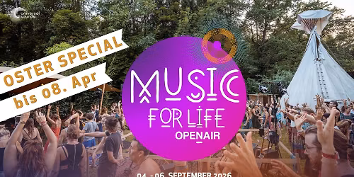 Music for Life OpenAir \u2022 4.-6. September 2026 Ottenhausen ZH
