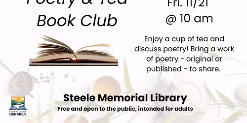 Steele Adult - Poetry & Tea Book Club