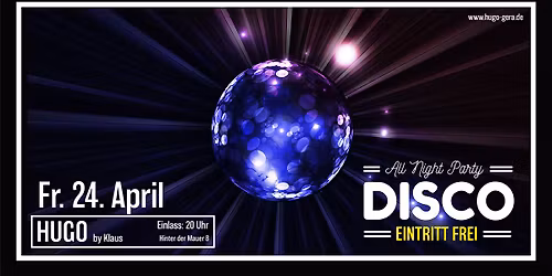 DISCO Party All Night | Eintritt frei