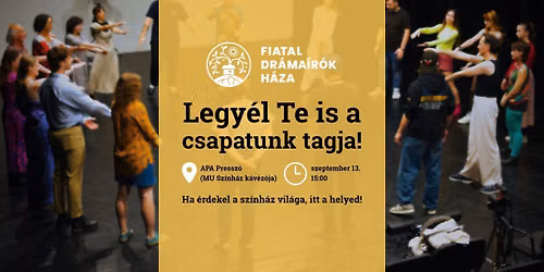 Sz\u00ednh\u00e1zi \u00f6nk\u00e9ntes leszek! | Fiatal Dr\u00e1ma\u00edr\u00f3k H\u00e1za \u0151szi \u00f6nk\u00e9ntestal\u00e1lkoz\u00f3