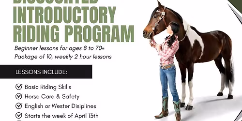 Spring Discounted Introductory Riding Program