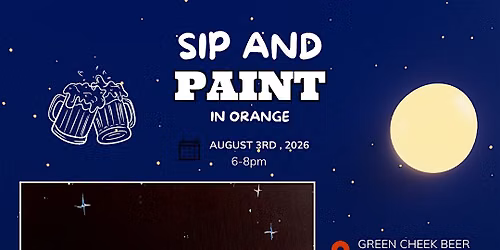 Moonlight Meadows Paint and Sip in Orange