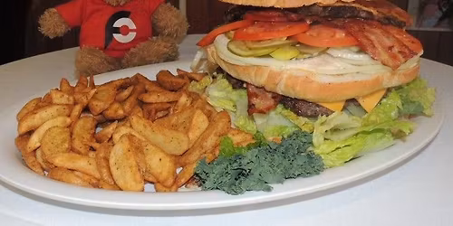Mrs Riches' "K2 Mountain" Burger Challenge in Nanaimo, British Columbia, Canada!!