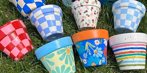 IPL Youth Craft Club - Painting Flower Pots 