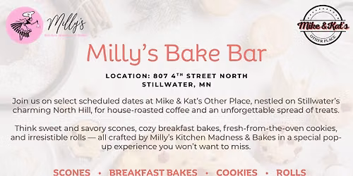 Milly's Bake Bar at Mike and Kat's Other Place