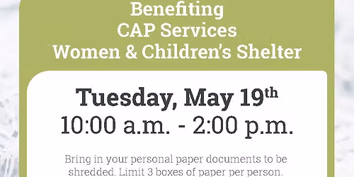 Free Community Shred Day - STEVENS POINT | Protect Your Identity & Support a Local Nonprofit