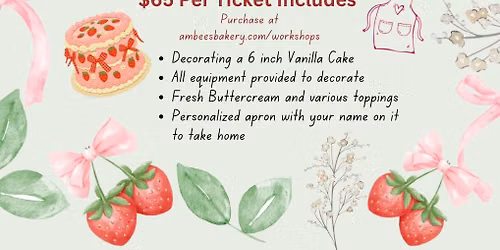 Sweet Strawberry Cake Decorating