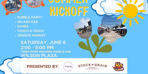 FREE Summer Kickoff Event in Downtown High Point (2\u20135 PM) + High Point Rockers Game