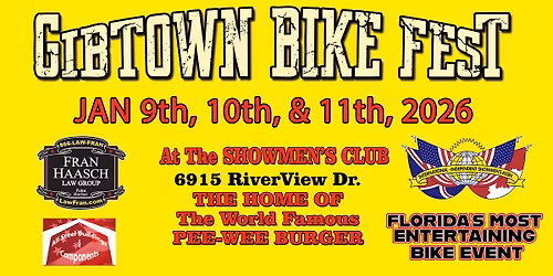 \ud83c\udfcd\ufe0f Gibtown Bike Fest 2026 - Florida's Most Entertaining Bike Event \ud83c\udf89\ud83c\udfaa