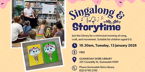 Singalong & Storytime @ the Library