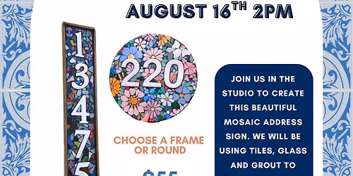 Mosaic Address Sign Workshop