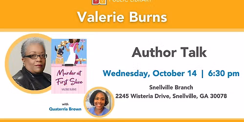 Author Talk with Valerie Burns