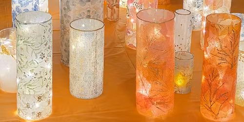 6" & 10" Decoupage Vase Workshop $45