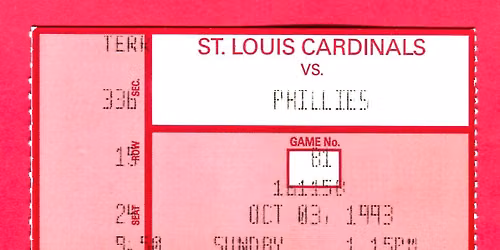 Philadelphia Phillies at St. Louis Cardinals at Busch Stadium