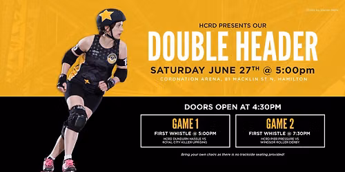 Hammer City Roller Derby vs Royal City & Windsor \u2013 Double Header