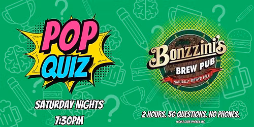 Regina - POP QUIZ Saturday @ Bonzzini's