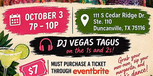 Moo-moos and Margaritas Line Dance Event