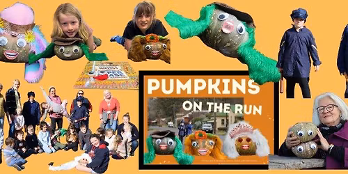 Pumpkins on the Run book launch, with kids' sports and crafts activities before the official launch
