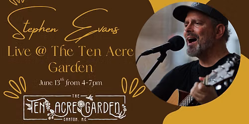 Live Music in the Garden with Stephen Evans