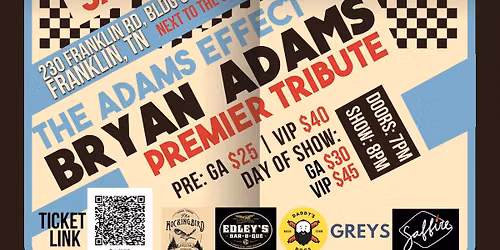 The Adams Effect - The Premier Bryan Adams Tribute Band