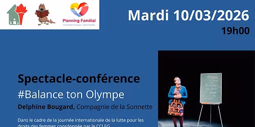 Spectacle-conf\u00e9rence : #Balance ton Olympe