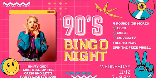 90s Bingo Night