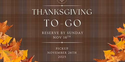 Thanksgiving To-Go