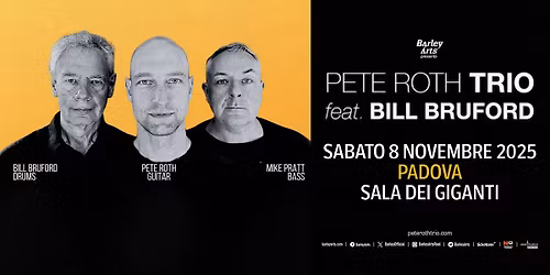 Pete Roth Trio feat. Bill Bruford | Live in Padova