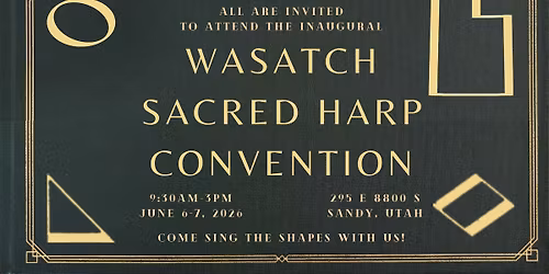 1st Wasatch Sacred Harp Convention
