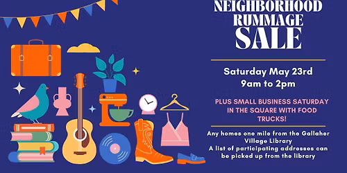 Gallaher Neighborhood Rummage Sale \ud83c\udf89