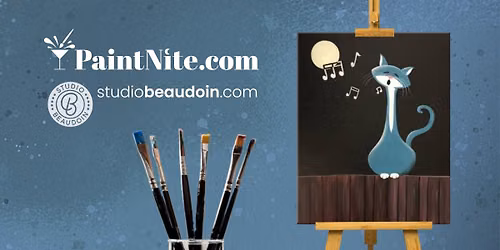 Paint Nite: Singing Kitty (Family-friendly Sunday)