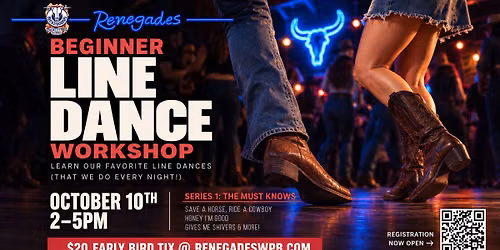 Renegades Line Dancing Workshop | Series 1: The Must Know Line Dances