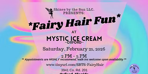 Fairy Hair Fun at Mystic Ice Cream ~ Oxford