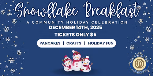 Grantham Optimist Snowflake Breakfast