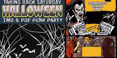 Taking Back Saturday Halloween: Emo & Pop Punk Party - Hobart
