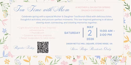 Stone Ridge:  Mother & Daughter Tea Brunch