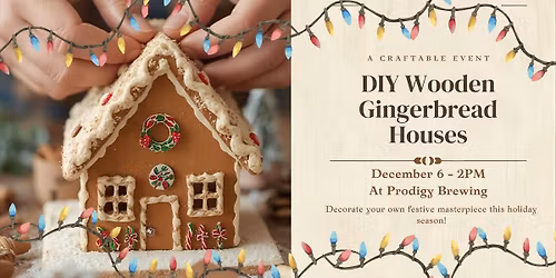 DIY Wooden Gingerbread Houses