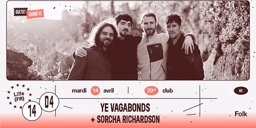 Ye Vagabonds + Sorcha Richardson \u2219 L'A\u00e9ronef\u23a5Club
