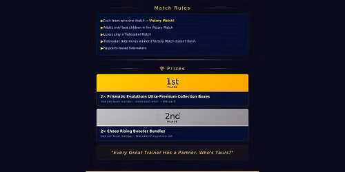 First Partner - 2 vs 2 Tournament - Pokemon