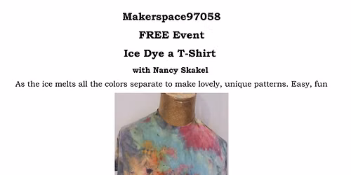 Ice Dye a tshirt!
