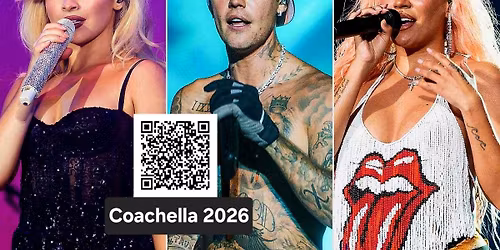 Coachella 2026 featuring Sabrina Carpenter,  Justin Bieber,  and Karol G