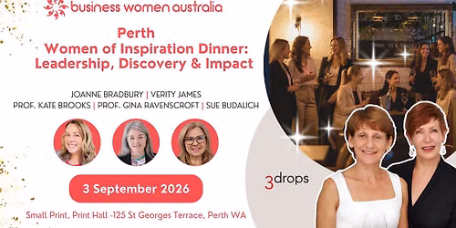 Perth Business Women Australia - Women of Inspiration Dinner: Leadership, Discovery & Impact