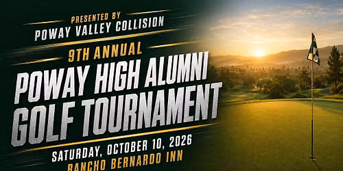 9th Annual Poway High Alumni Charity Golf Tournament