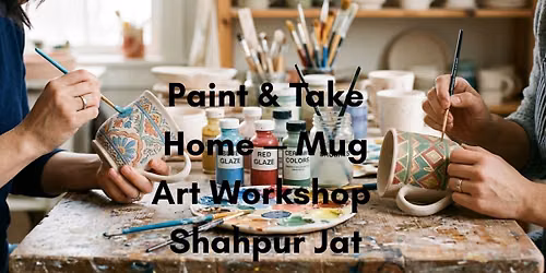 Paint & Take Home Mug Art Workshop Shahpur Jat