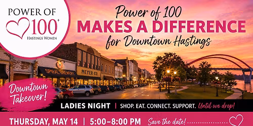 Power of 100 Makes a Difference for Downtown Hastings!