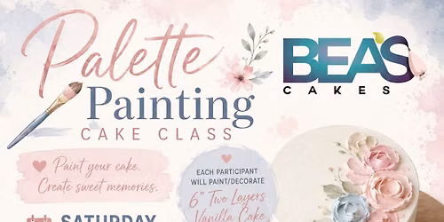 Palette Painting Cake Class at Wandering Roots 