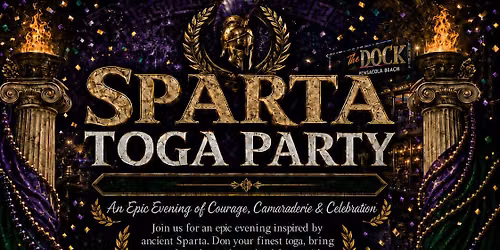 Krewe of Sparta's Annual Toga Party at the Dock on Pensacola Beach