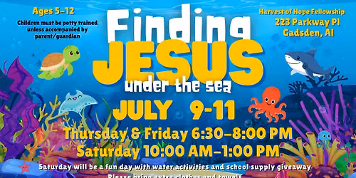 VBS- Finding Jesus Under the Sea